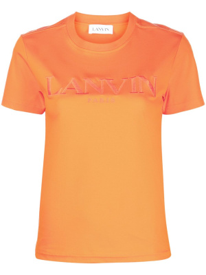 

Logo-embroidered cotton-jersey T-shirt, Lanvin Logo-embroidered cotton-jersey T-shirt