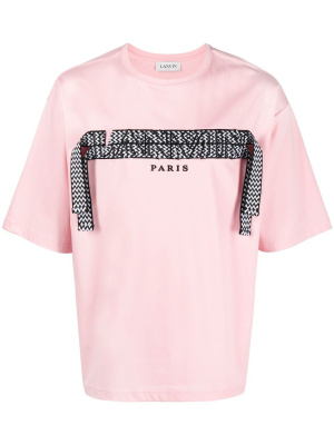 

Crazy Curb lace logo T-shirt, Lanvin Crazy Curb lace logo T-shirt
