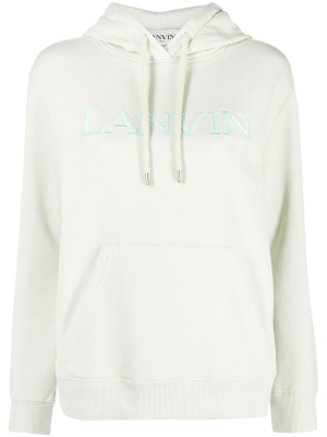 

Logo-embroidered hoodie, Lanvin Logo-embroidered hoodie