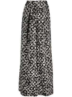 

Floral-print wide-leg trousers, Lanvin Floral-print wide-leg trousers