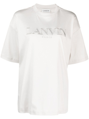 

Logo-embroidered cotton T-shirt, Lanvin Logo-embroidered cotton T-shirt