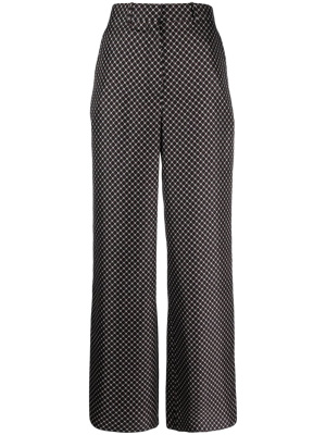 

Patterned wide-leg cotton trousers, Lanvin Patterned wide-leg cotton trousers