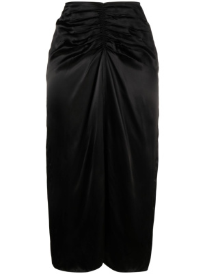 

Gathered-waist midi skirt, Lanvin Gathered-waist midi skirt