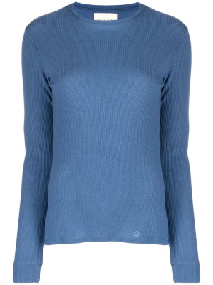 

Ribbed-knit long-sleeve top, Loulou Studio Ribbed-knit long-sleeve top
