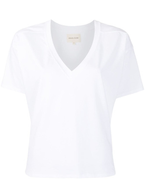 

V-neck cotton T-Shirt, Loulou Studio V-neck cotton T-Shirt