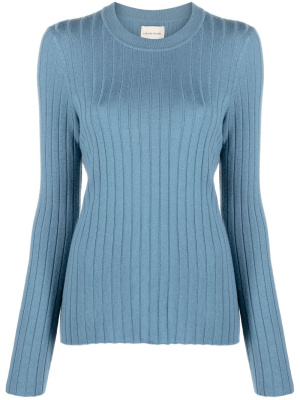 

Ribbed crew neck jumper, Loulou Studio Ribbed crew neck jumper