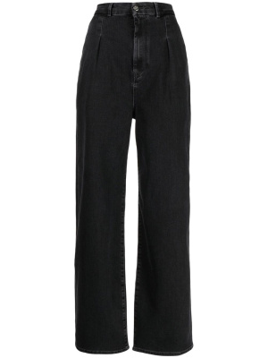 

Pleated straight-leg jeans, Loulou Studio Pleated straight-leg jeans
