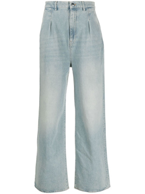 

High-waist wide-leg jeans, Loulou Studio High-waist wide-leg jeans