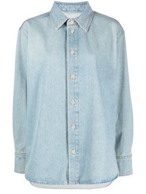 

Light wash denim shirt, Loulou Studio Light wash denim shirt