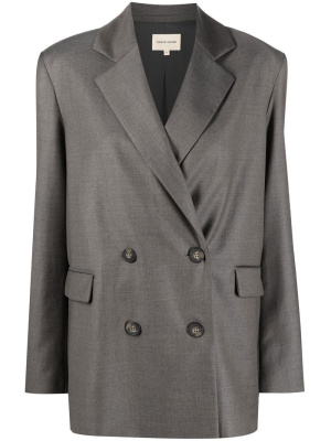 

Double-breasted wool blazer, Loulou Studio Double-breasted wool blazer