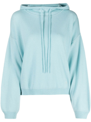 

Longsleeved drawstring cashmere hoodie, Loulou Studio Longsleeved drawstring cashmere hoodie