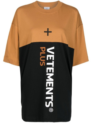 

Battery Logo cotton T-shirt, VETEMENTS Battery Logo cotton T-shirt