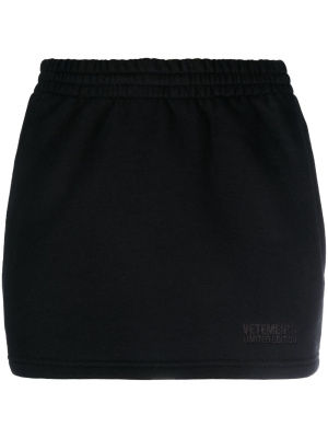 

Elasticated cotton-blend miniskirt, VETEMENTS Elasticated cotton-blend miniskirt