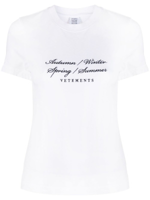 

Graphic-print crew-neck T-shirt, VETEMENTS Graphic-print crew-neck T-shirt