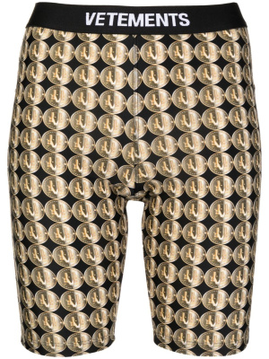 

Logo-print cycling shorts, VETEMENTS Logo-print cycling shorts