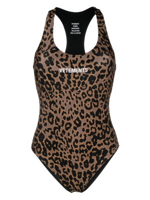 

Leopard-print one-piece, VETEMENTS Leopard-print one-piece