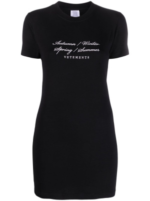 

Graphic-print T-shirt minidress, VETEMENTS Graphic-print T-shirt minidress