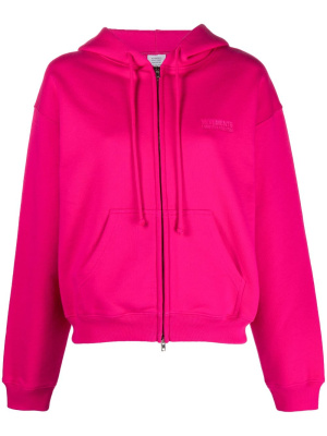

Logo-print zip-up hoodie, VETEMENTS Logo-print zip-up hoodie