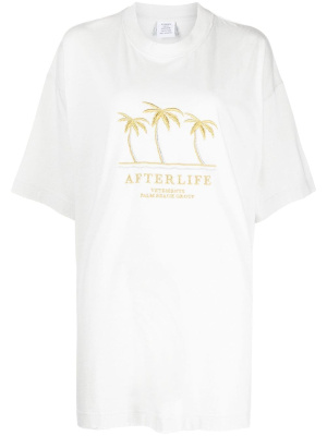 

Afterlife embroidered T-shirt, VETEMENTS Afterlife embroidered T-shirt