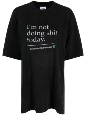 

Slogan-print cotton T-shirt, VETEMENTS Slogan-print cotton T-shirt