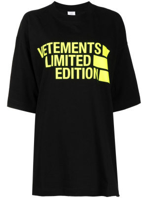 

Logo-print cotton T-shirt, VETEMENTS Logo-print cotton T-shirt