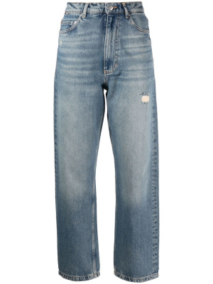 

Wide-leg faded-effect jeans, BOSS Wide-leg faded-effect jeans