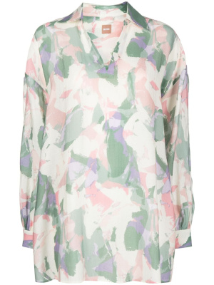 

Abstract-print shirt, BOSS Abstract-print shirt