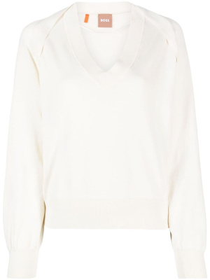 

V-neck cotton jumper, BOSS V-neck cotton jumper