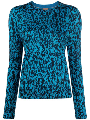 

Graphic-print virgin wool top, BOSS Graphic-print virgin wool top