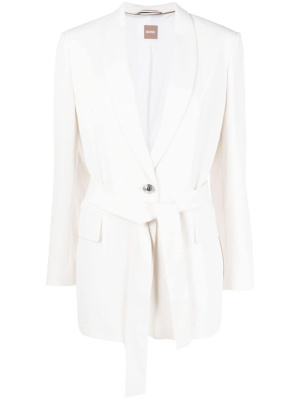 

Single-breasted belted blazer, BOSS Single-breasted belted blazer