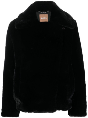 

Faux-fur off-centre fastening jacket, BOSS Faux-fur off-centre fastening jacket
