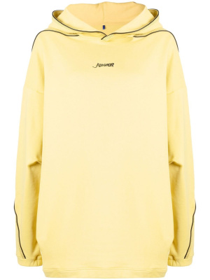 

Logo-print cotton hoodie, Ader Error Logo-print cotton hoodie