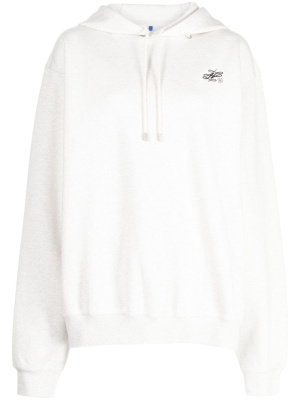 

Dancy logo-embroidered hoodie, Ader Error Dancy logo-embroidered hoodie