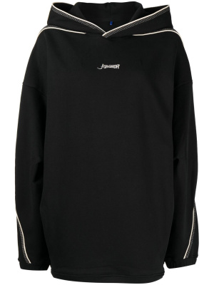 

Logo-print cotton hoodie, Ader Error Logo-print cotton hoodie