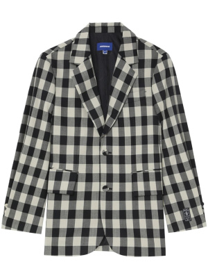 

Aoker gingham single-breasted blazer, Ader Error Aoker gingham single-breasted blazer