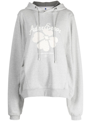 

Tever logo-embroidered hoodie, Ader Error Tever logo-embroidered hoodie