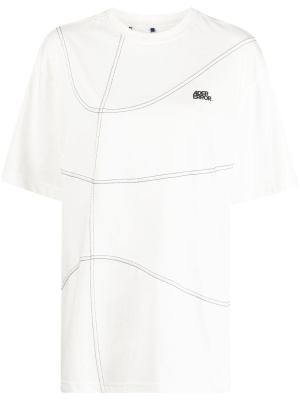 

Stitch-detailed cotton T-shirt, Ader Error Stitch-detailed cotton T-shirt