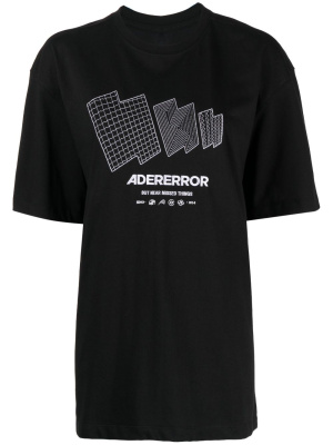 

Logo-embroidered T-shirt, Ader Error Logo-embroidered T-shirt