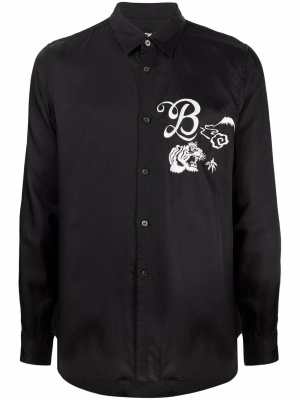 

Embroidered-detail shirt, Black Comme Des Garçons Embroidered-detail shirt