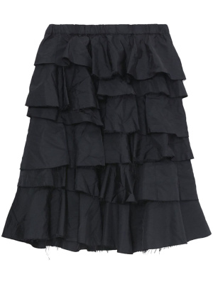 

Tiered high-waisted midi skirt, Black Comme Des Garçons Tiered high-waisted midi skirt