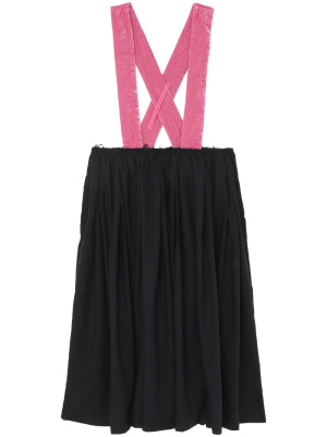 

Velvet straps flared dress, Black Comme Des Garçons Velvet straps flared dress