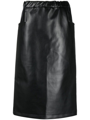 

High-waisted faux leather skirt, Black Comme Des Garçons High-waisted faux leather skirt