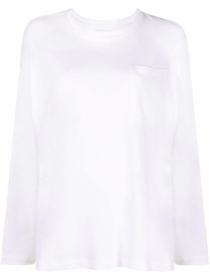 

The Imogen patch-pocket jersey top, KHAITE The Imogen patch-pocket jersey top