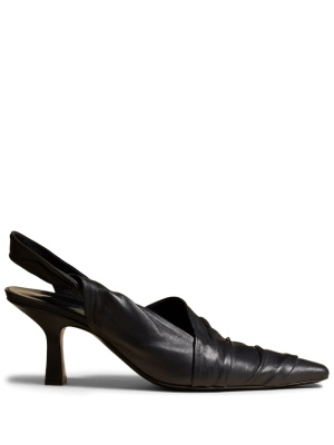

Water pointed-toe leather pumps, KHAITE Water pointed-toe leather pumps