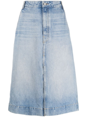 

The Charlene denim skirt, KHAITE The Charlene denim skirt