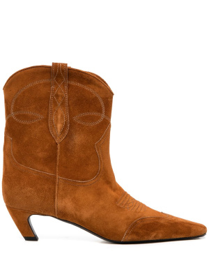 

Dallas 45mm suede ankle boots, KHAITE Dallas 45mm suede ankle boots