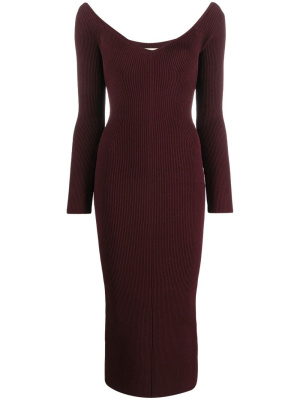 

Ribbed knit midi dress, KHAITE Ribbed knit midi dress