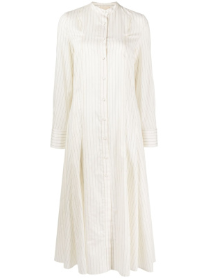 

Pinstripe-print shirt minidress, KHAITE Pinstripe-print shirt minidress