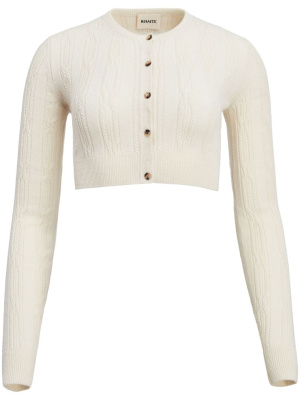 

The Alaska cropped cashmere cardigan, KHAITE The Alaska cropped cashmere cardigan