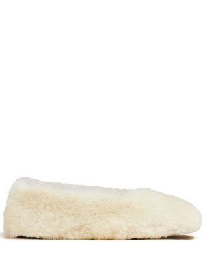 

Shearling Mercy ballerina shoes, KHAITE Shearling Mercy ballerina shoes